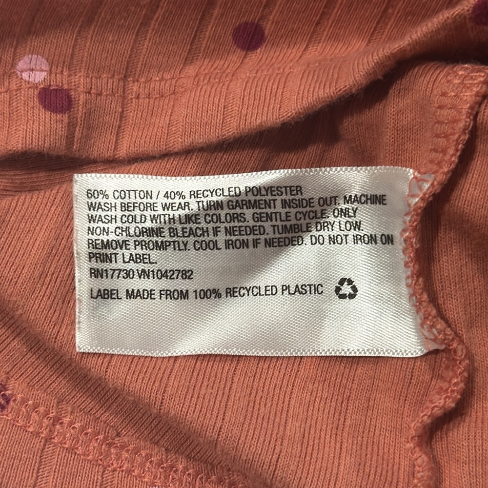 Cat & Jack Long Sleeve Ribbed Tee with Ruffles - Picture 5 of 5